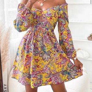Shein Sexy Paisley Print Sundress